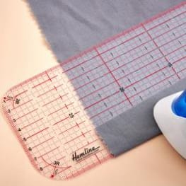 スケルトンアイロン定規