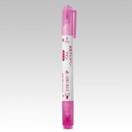 水性チャコペンツイン<ピンク　細・太>【クロバー】