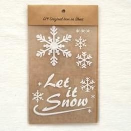 アイロンプリントシート 雪