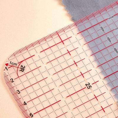 スケルトンアイロン定規